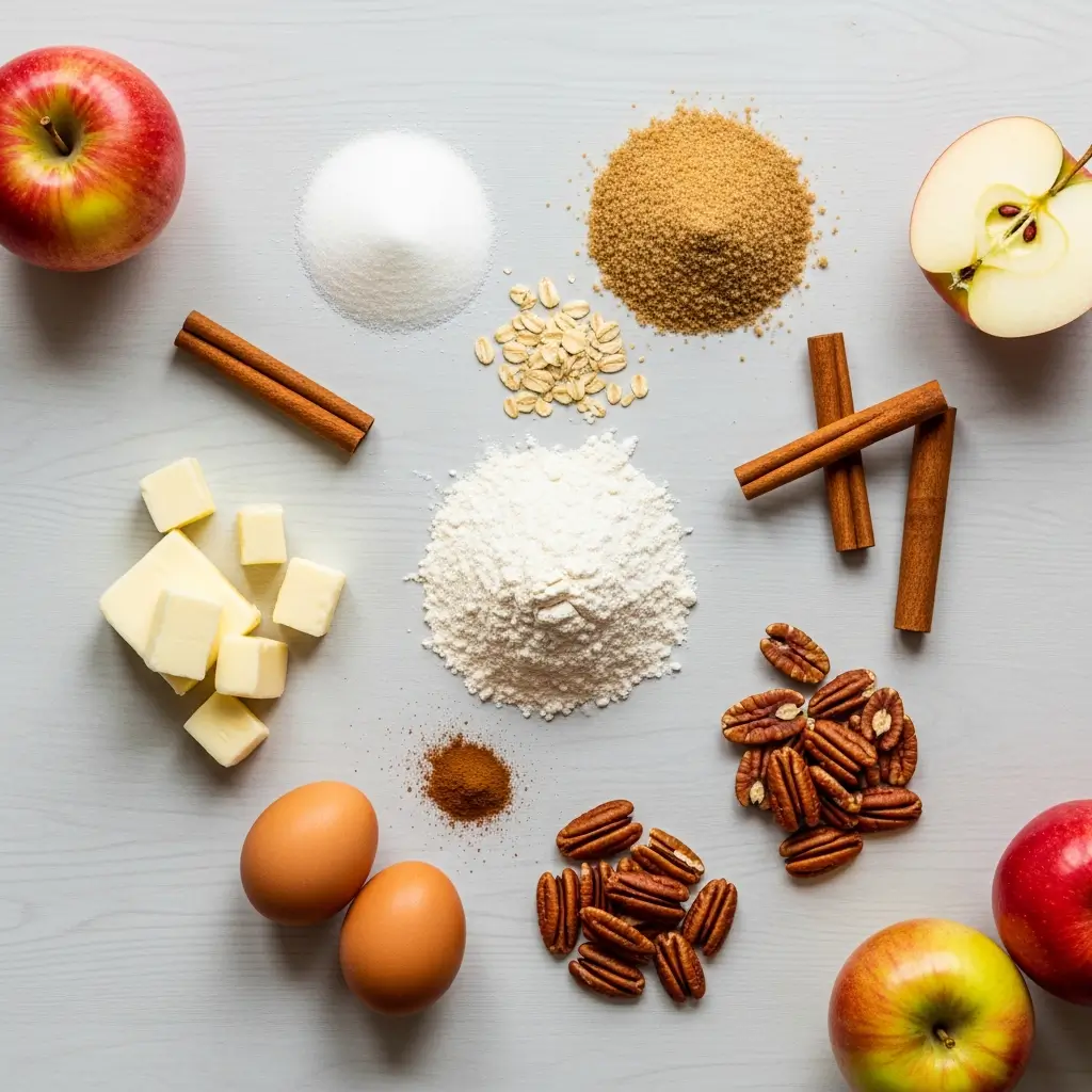 Apple Cinnamon Streusel Muffins ingredients