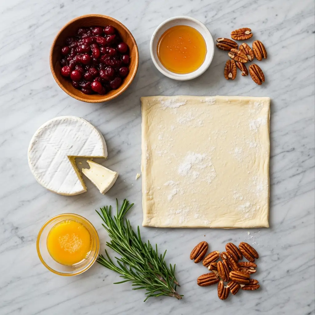 Brie and Cranberry Bites ingredients
