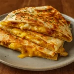 Cheddar Egg Quesadilla Recipe breakfast with melted cheddar