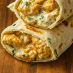Cheesy Garlic Chicken Wraps recipe