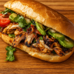 Chicken Torta Sandwich Mexican Street Food