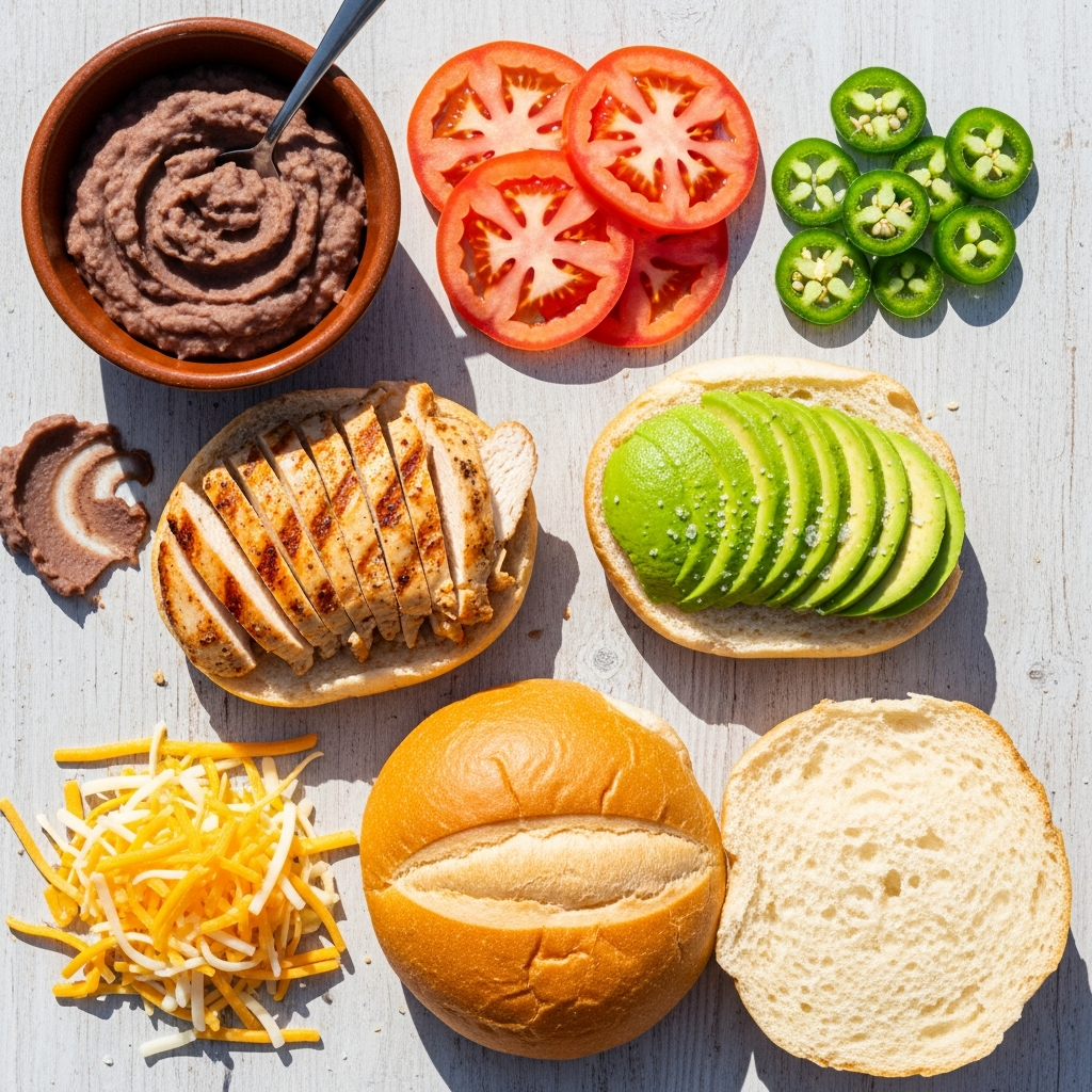 hicken Torta Sandwich Ingredients