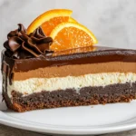 Chocolate Orange Cheesecake with orange zest
