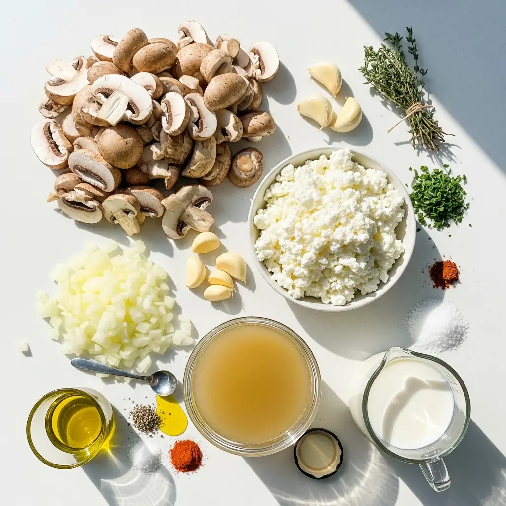 cottage-cheese-mushroom-soup-ingredients