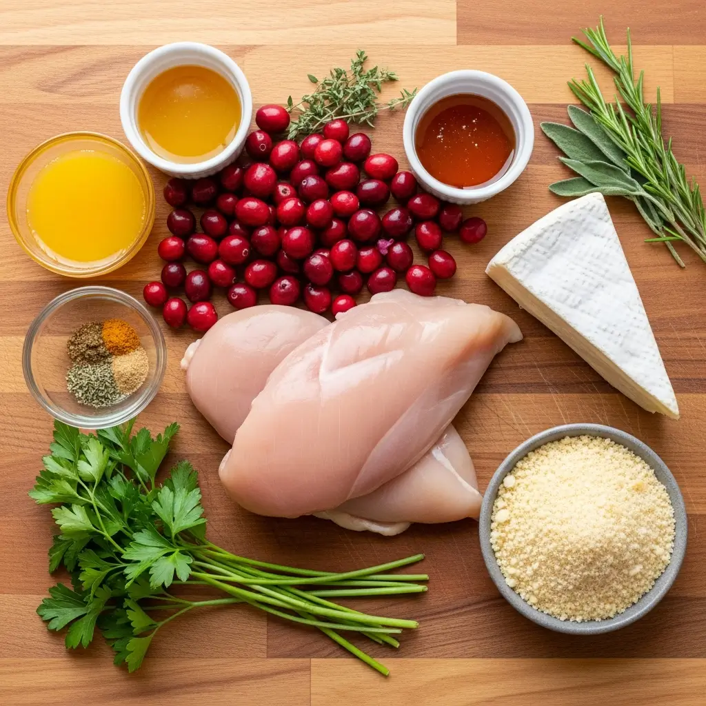 cranberry brie stuffed chicken ingredients