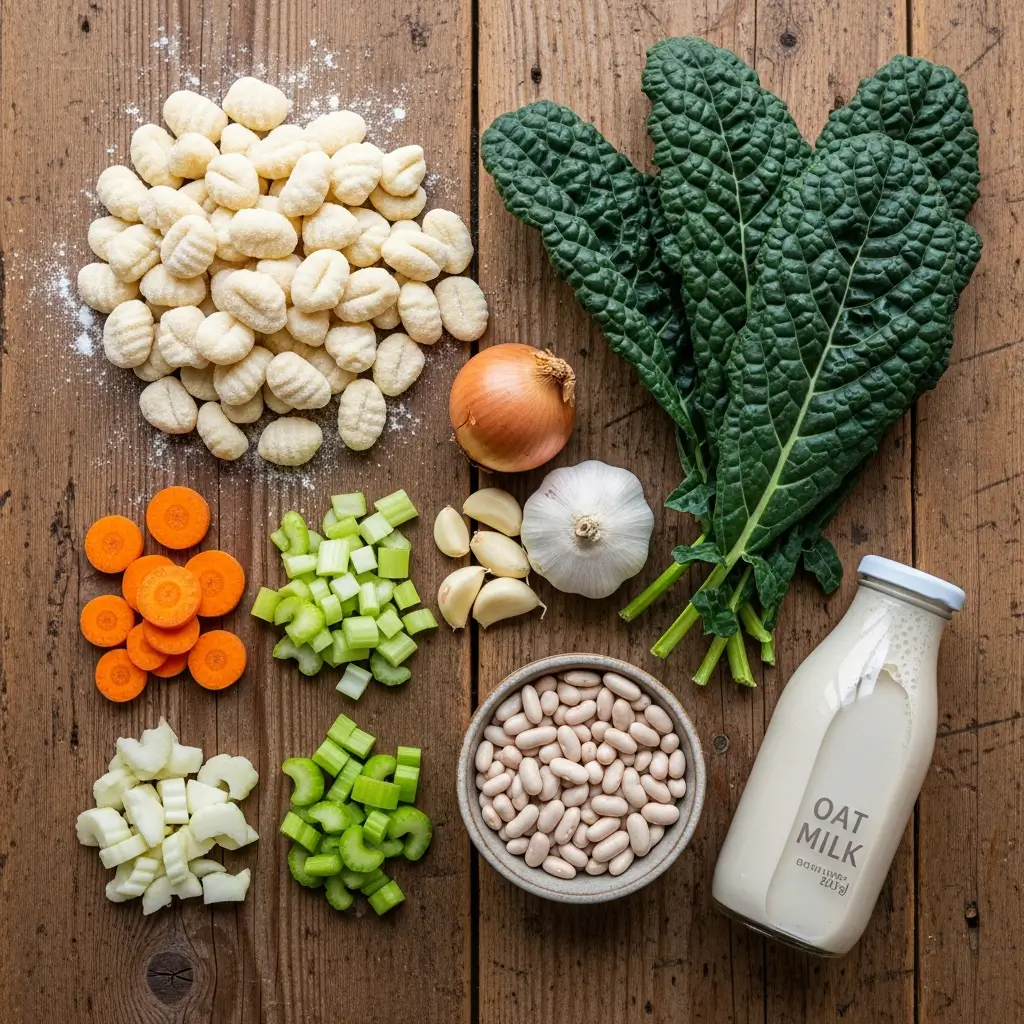 creamy vegan gnocchi soup ingredients