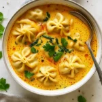 Easy Thai Coconut Curry Dumpling Soup