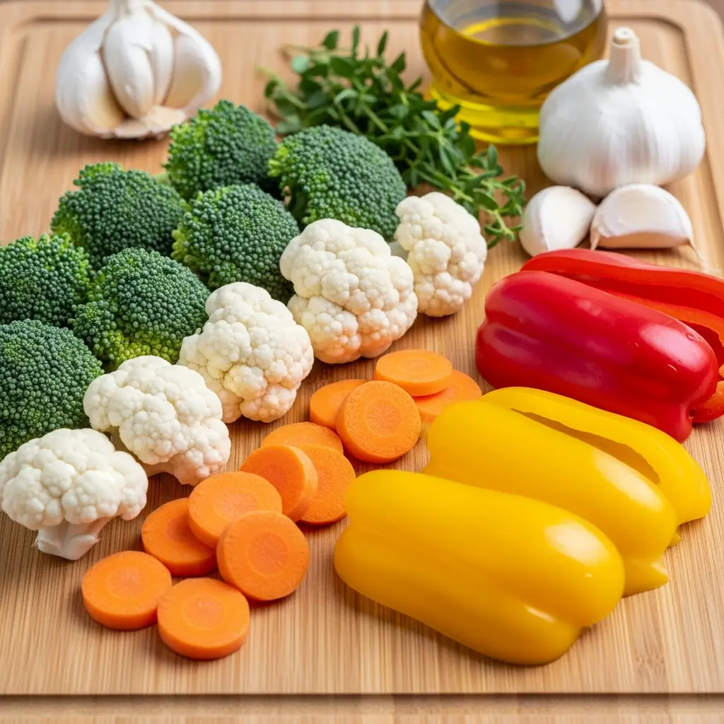 Garlic Roasted Vegetables ingredients