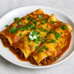 Ground Beef Enchiladas freshly baked