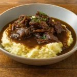 hearty comfort slow cooker beef manhattan recipe
