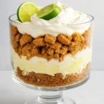 Key Lime Pie Trifle in glass dish