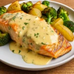 lemon-butter-salmon-with-crispy-potatoes-and-broccoli