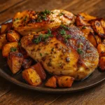 maple-glazed-chicken-with-sweet-potatoes