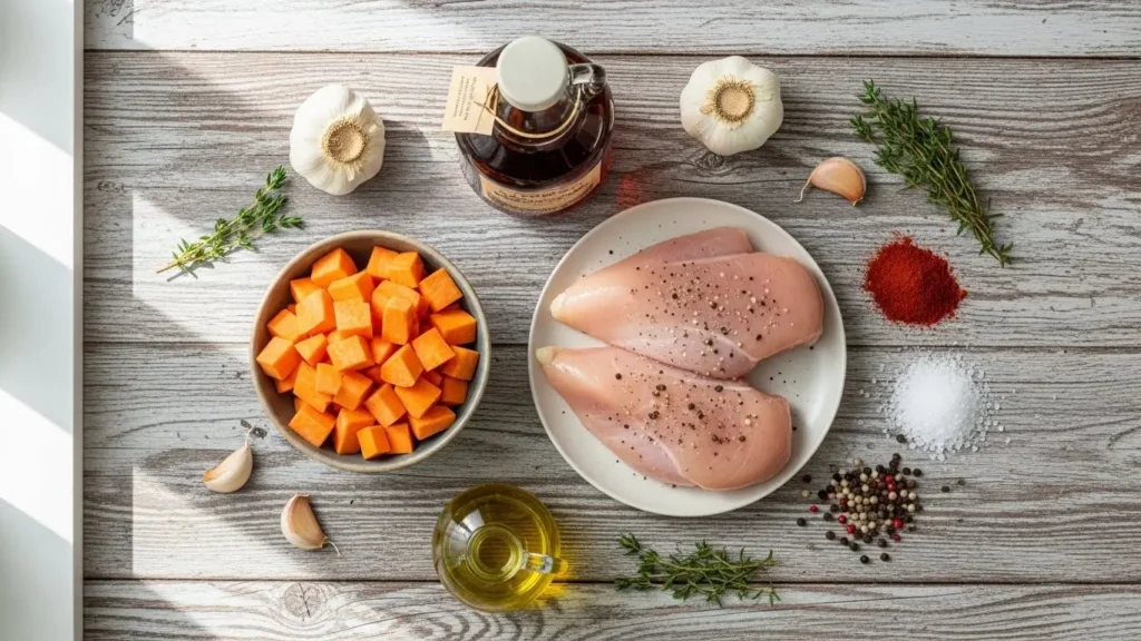 maple-glazed-chicken-with-sweet-potatoes-ingredients