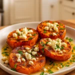 Roasted Sweet Potato Rounds with Honey and Feta