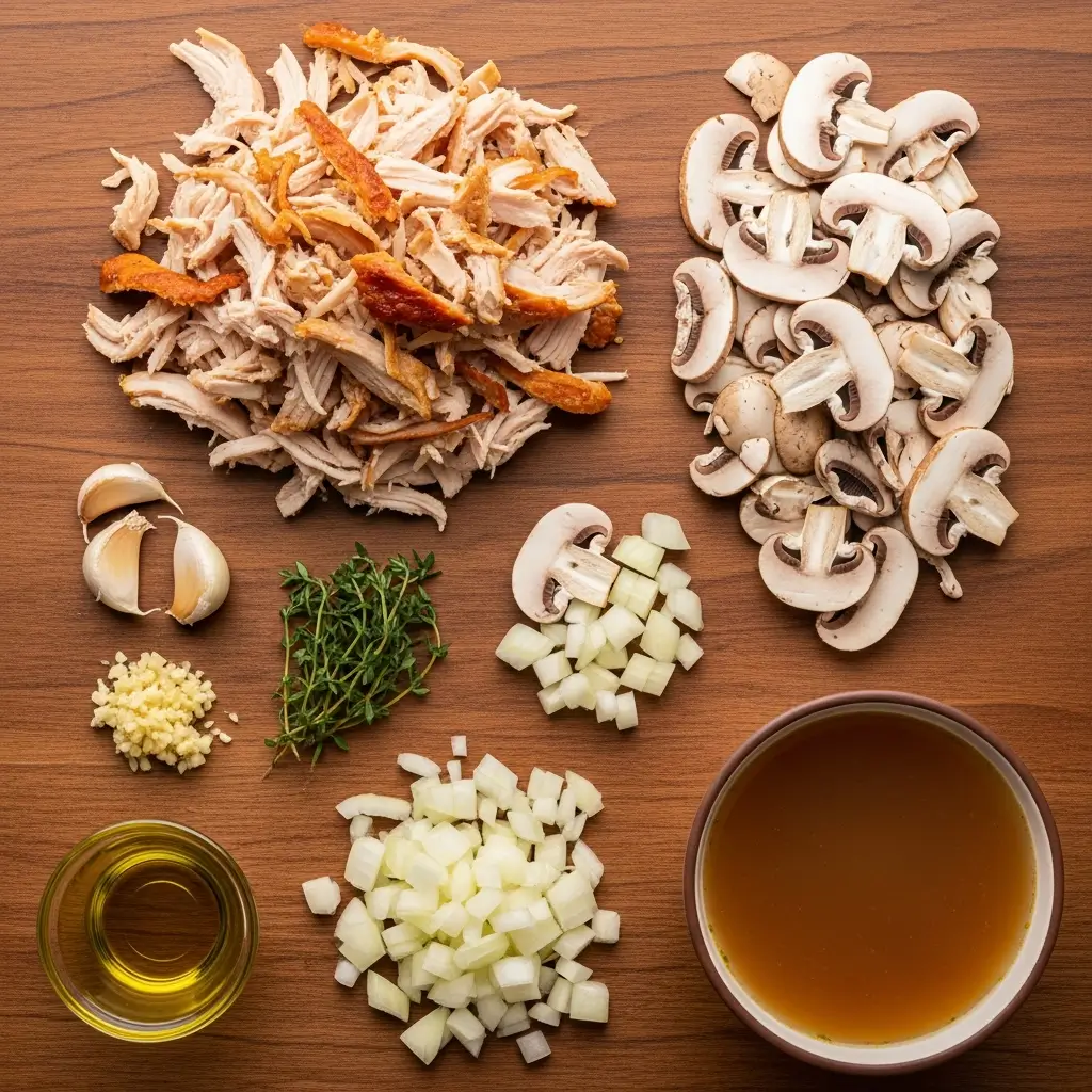 Rotisserie Chicken Mushroom Soup ingredients