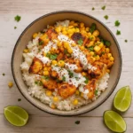 Street Corn Chicken Rice Bowl recipe