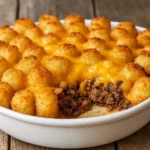Tater Tot Casserole with Ground Beef