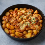 Garlic Parmesan Chicken and Potatoes one-pan dinner