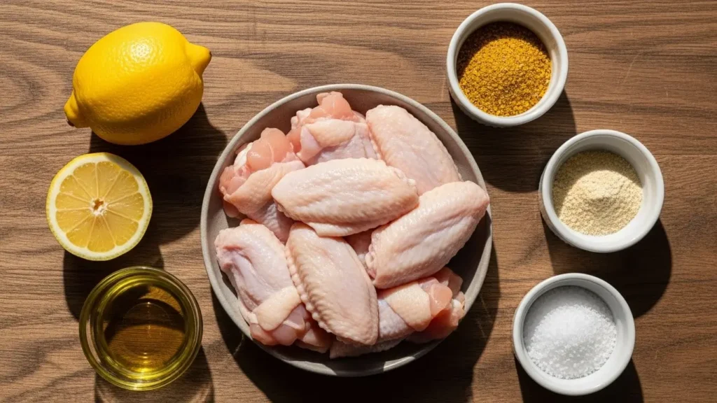air-fryer-lemon-pepper-wings-ingredients