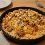 Beefy Garlic Butter Bowl creamy beef rice dinner