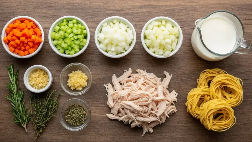 creamy-chicken-noodle-soup-ingredients
