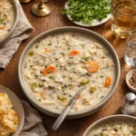 creamy crockpot chicken wild rice soup