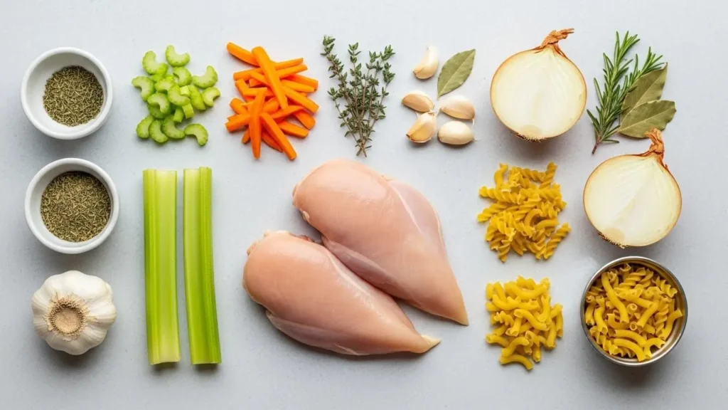 Crockpot Chicken Noodle Soup Ingredients
