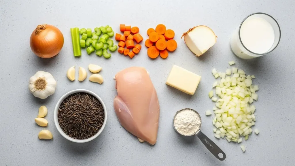 crockpot-chicken-wild-rice-soup-ingredients