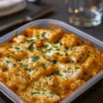 high-protein creamy garlic cheesy chicken potatoes