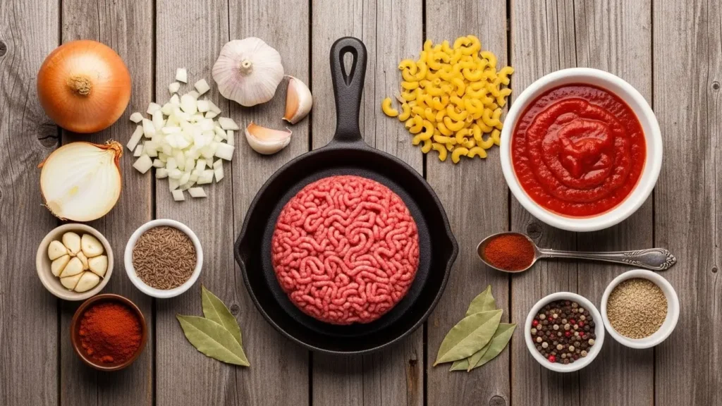 Ingredients for Old-Fashioned Goulas