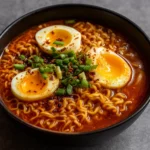 Quick Ramen Noodles in cozy bowl