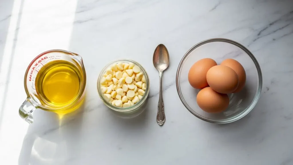 Ingredients for Red Velvet Cake Mix Cookies