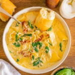 Slow Cooker White Chicken Lasagna Soup