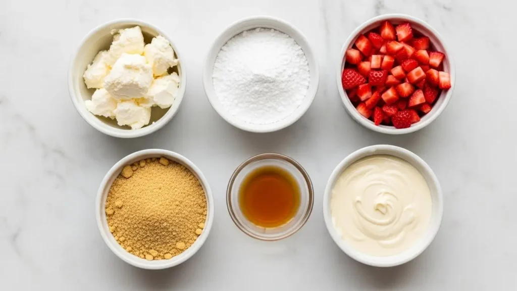 Strawberry Cheesecake Truffle Balls Ingredients
