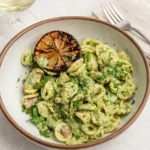 Lemon Basil Pasta Salad fresh vegan recipe