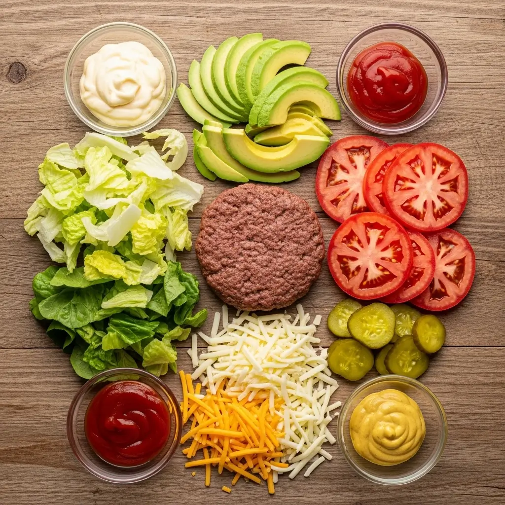 cheeseburger-salad-ingredients