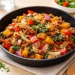 Ground Turkey Skillet one-pan meal