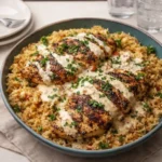 High Protein Creamy Cajun Chicken and Rice recipe photo
