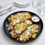 Irresistibly Bold Dill Pickle Parmesan Chicken recipe plated beautifully