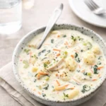 Olive Garden Chicken Gnocchi Soup in a bowl