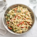Pasta Primavera creamy vegetable pasta