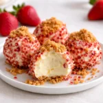 Strawberry Crunch Cheesecake Bites dessert