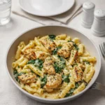 Healthy Garlic Parmesan Chicken Pasta