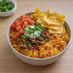 Taco Rice Bowl with Doritos