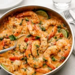 Thai Inspired Creamy Coconut Shrimp in creamy coconut sauce