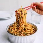 Thai Noodle Salad Recipe with Sesame Peanut Sauce