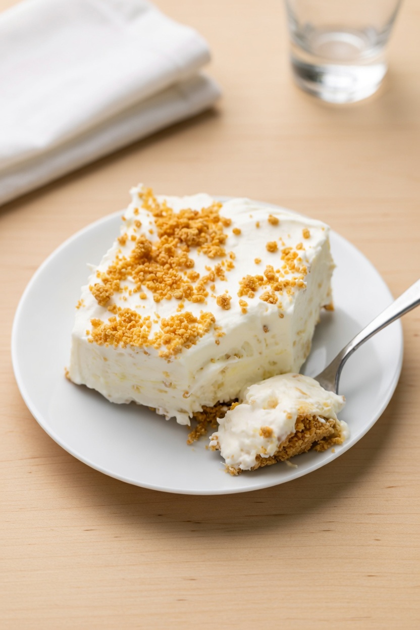 Mom’s No Bake Pineapple Dessert: A Creamy Tropical Treat