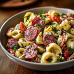 Salami-Mozzarella Tortellini Pasta Salad