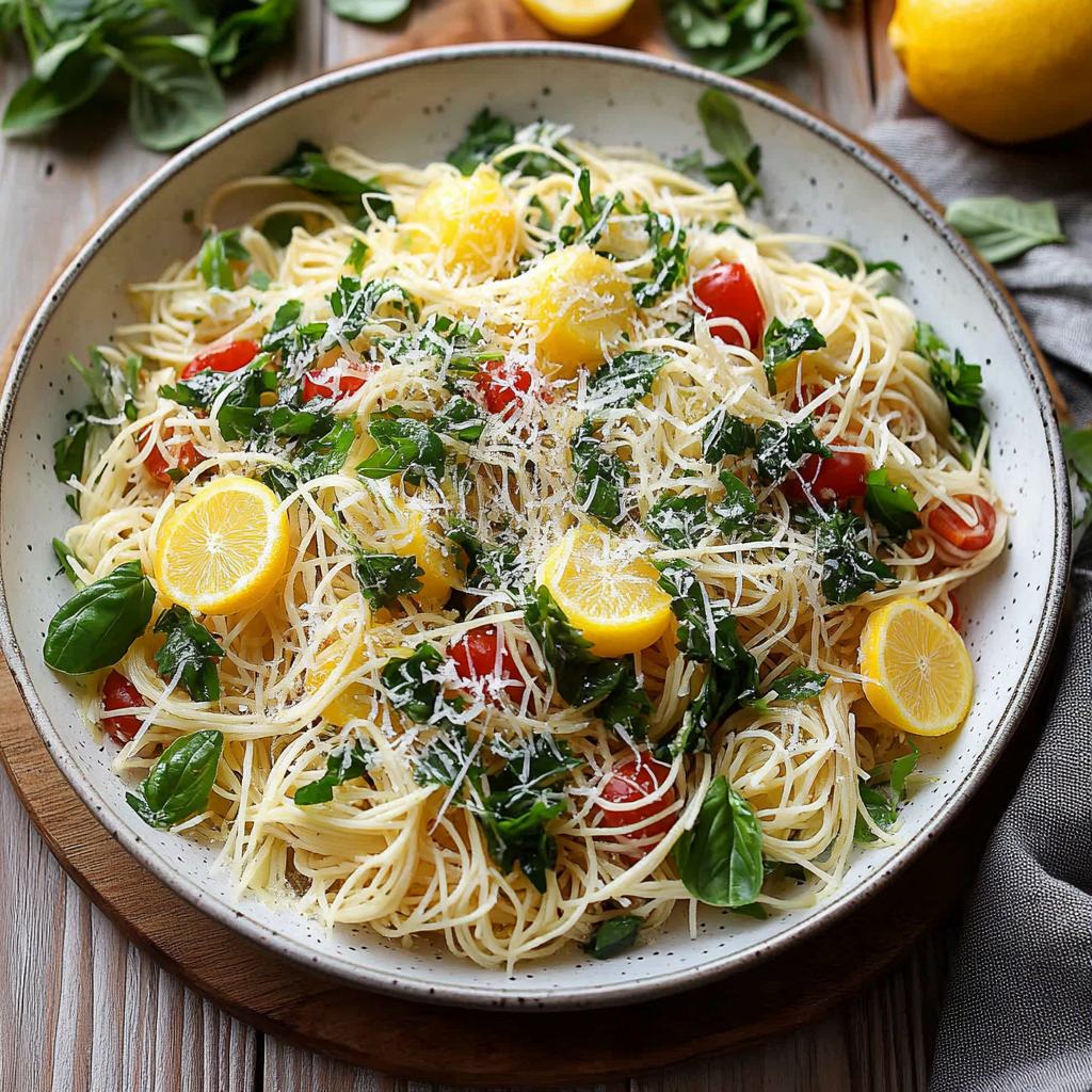 The Best Lemon Capellini Salad